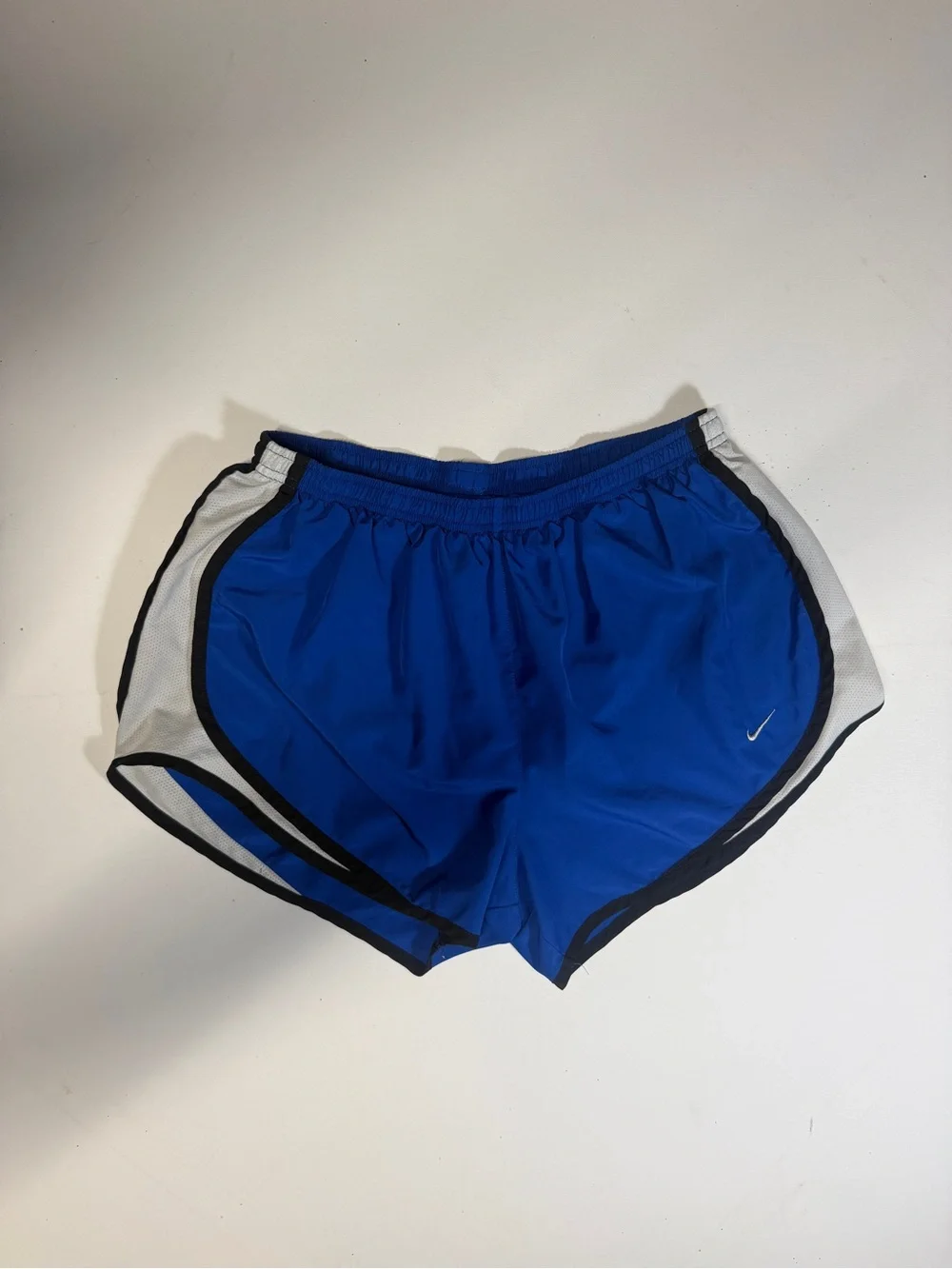 Nike Women's Royal Blue Athletic Shorts with White & Black Trim